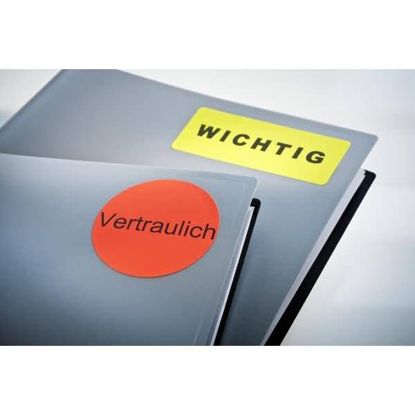 Avery Zweckform Neongelb Etiketten/L6004-25 63,5x29,6 mm Inh.675