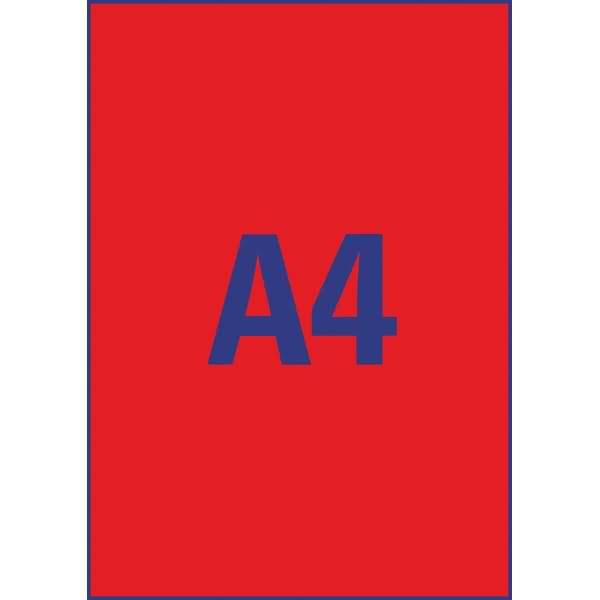 Avery Zweckform Neonrot Etiketten/L6005-25 210x297 mm Inh.25