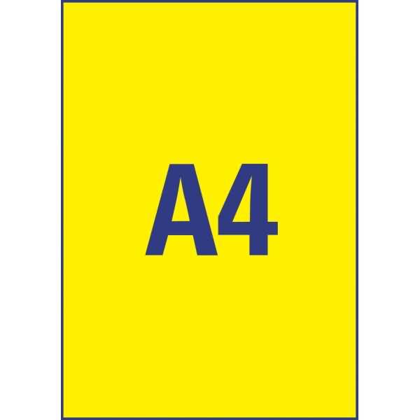 Avery Zweckform Neongelb Etiketten/L6006-25 210x297 mm Inh.25