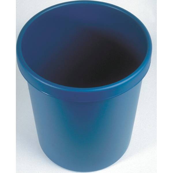 Papierkorb rund 30l blau