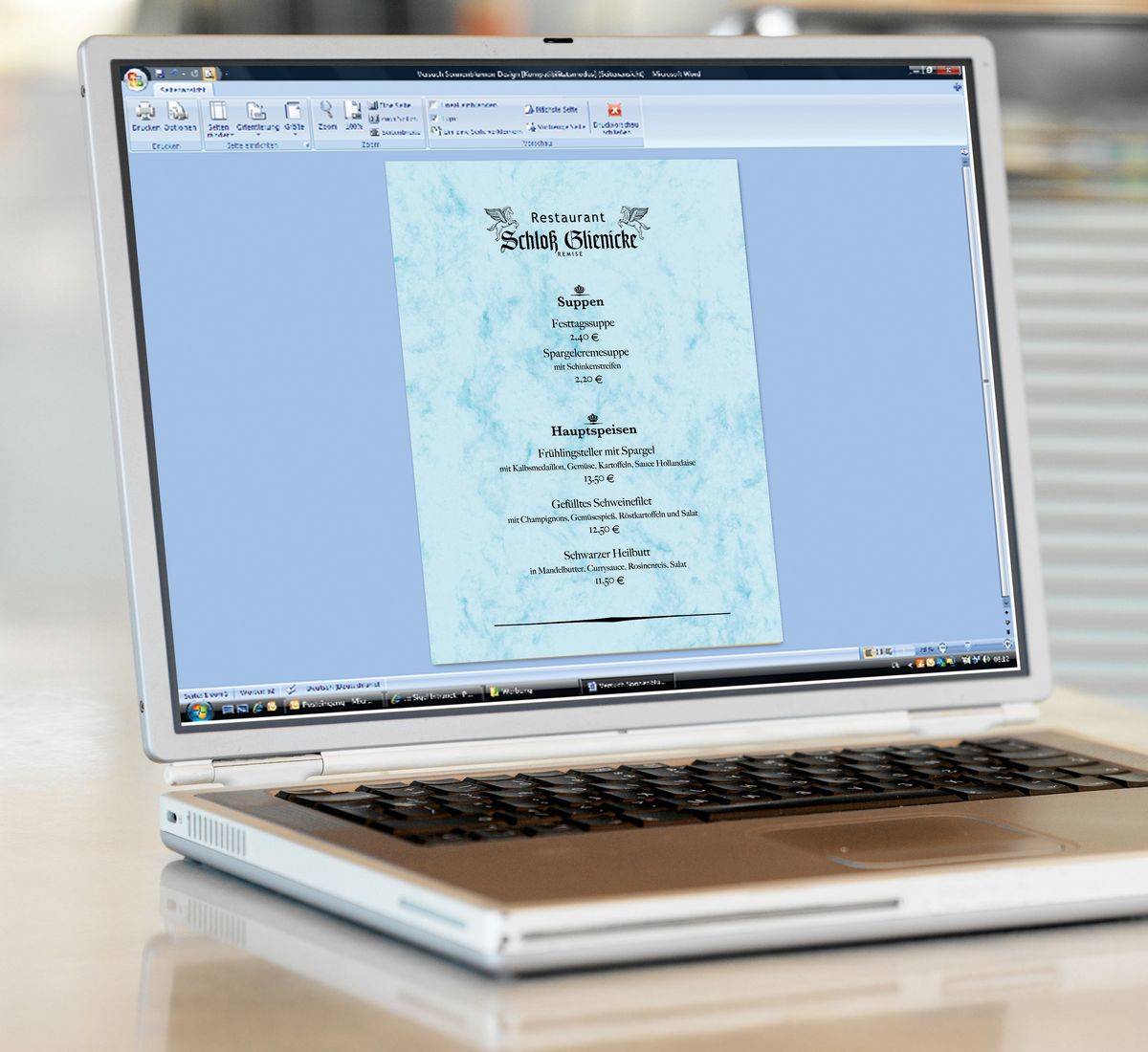 Sigel Design Paper DP551 - Blau - A4 (210 x 297 mm)