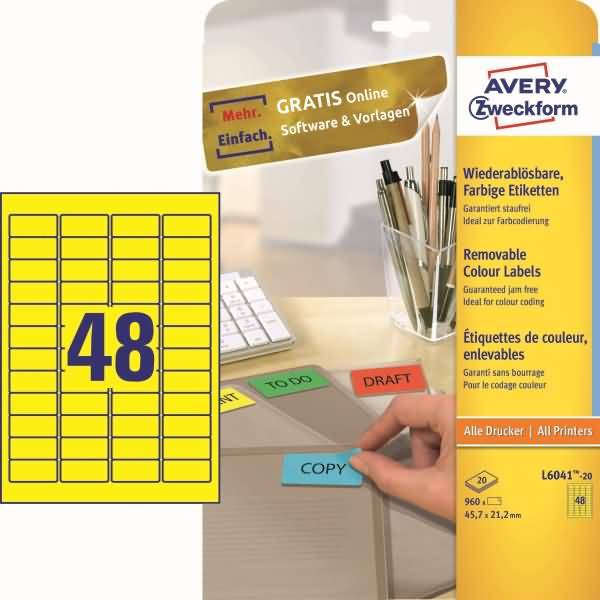 Avery-Zweckform L6041-20 Universal-Etiketten 1 St.
