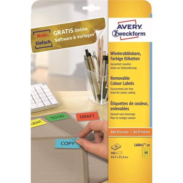 Avery-Zweckform L6041-20 Universal-Etiketten 1 St.
