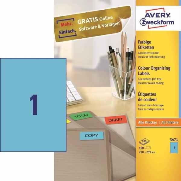 Avery-Zweckform 3471, ,N/A, , 1 St.