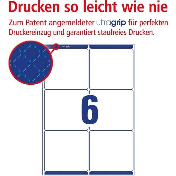 AVERY ZWECKFORM - Avery - Weiß - 99.1 x 93.1 mm 600 Etikett(en) (100 Bogen x 6)