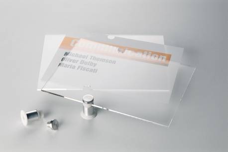 DURABLE CRYSTAL SIGN - Schildhalterung - Türbefestigung