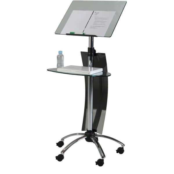 Präsentationsstativ 620x1050-1450mm rauchfarben