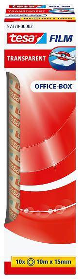 tesafilm transparent, 12 Rollen 10m x 12mm, Office Box