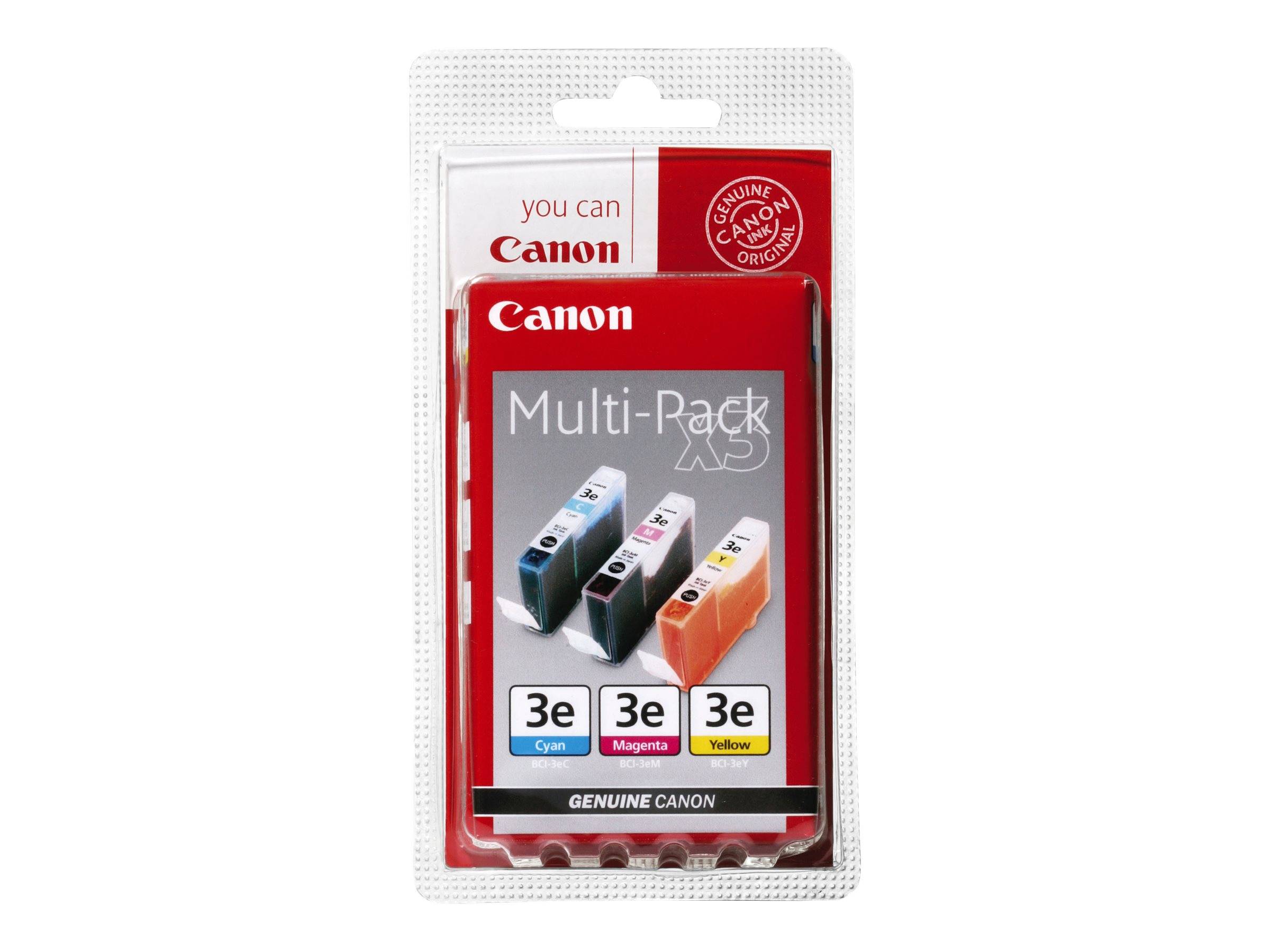 Canon Tinte Kombi-Pack BCI-3e CMY Original Cyan, Magenta, Gelb 4480A262