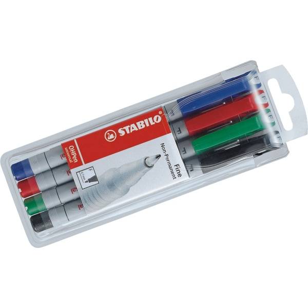 Folienstift fein non-permanent VE=4 Stück