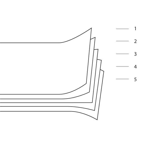 Schneideunterlage / Schreibunterlage 30x22cm 5-lagig grün/schwarz