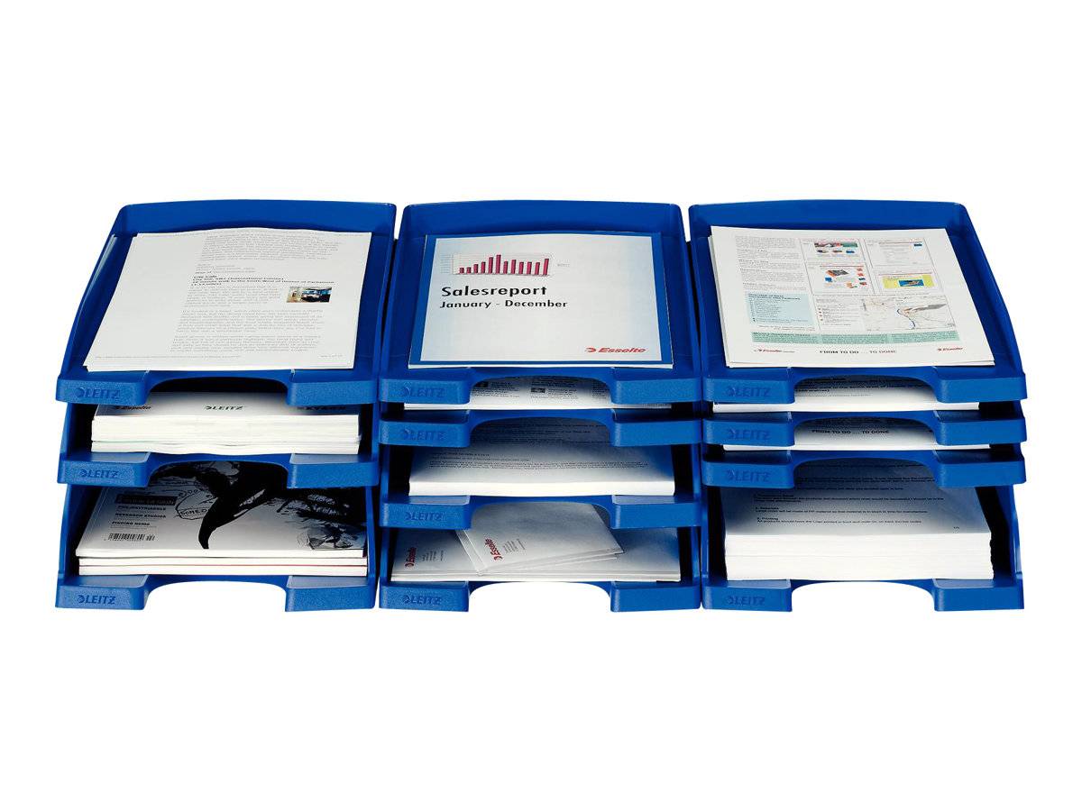 ESSELTE LEITZ - Leitz Plus Slim - Briefablage - für A4 - Blau