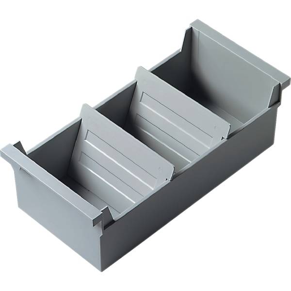 Karteitrog A6 quer 1200 Karten lichtgrau