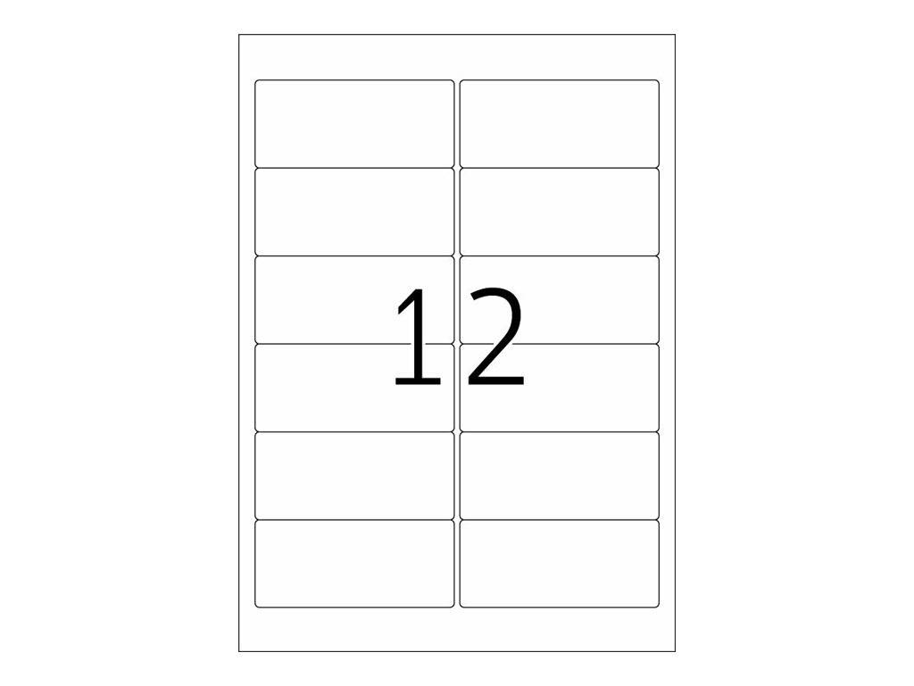 HERMA Special - Papier - matt - selbstklebend, entfernbarer Klebstoff - weiß - 96 x 42.3 mm 300 Etikett(en) (25 Bogen x 12)