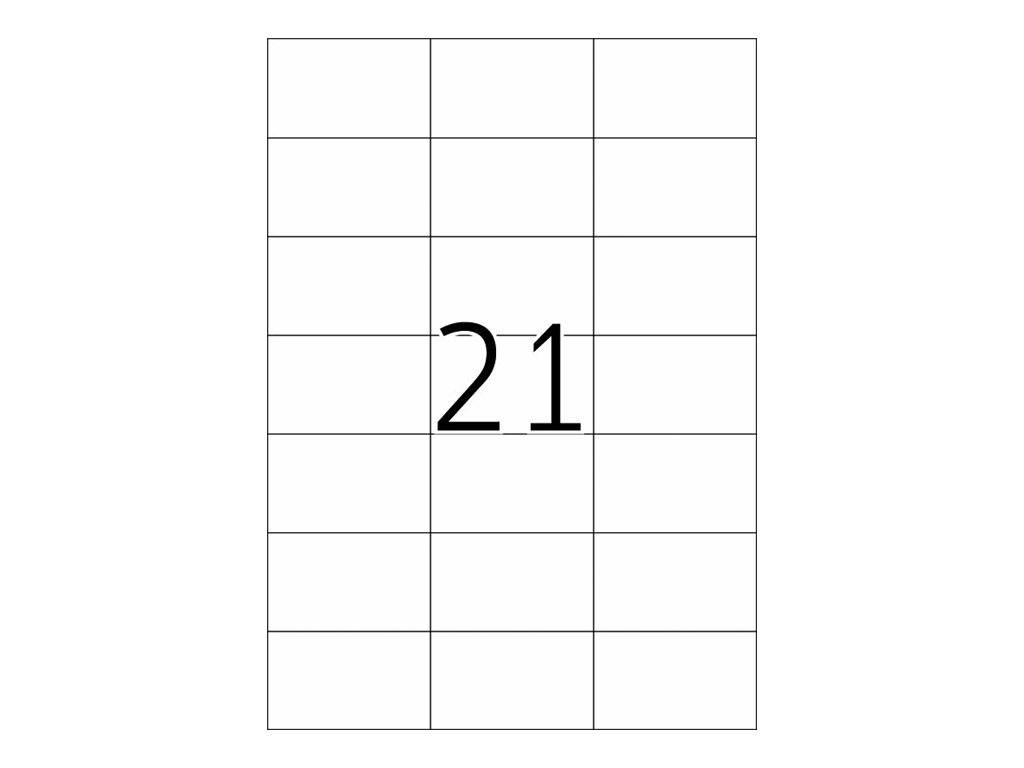 HERMA Premium - Papier - matt - permanent selbstklebend - weiß - 70 x 42.3 mm 4200 Etikett(en) (200 Bogen x 21)