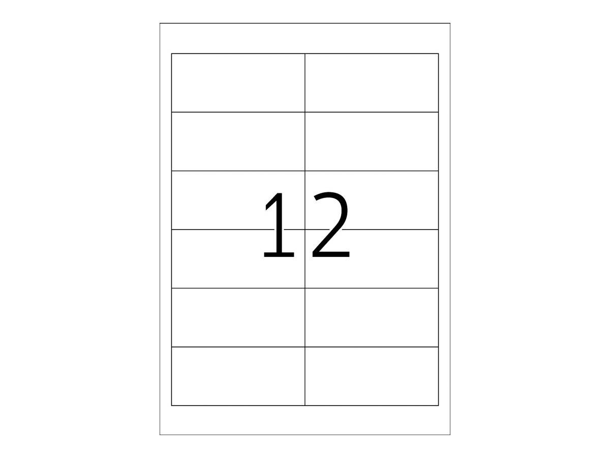 Herma 4623 Universal-Etiketten 97 x 42.3mm Papier Weiß 2400 St. Permanent haftend Tintenstrahldrucker, Laserdrucker