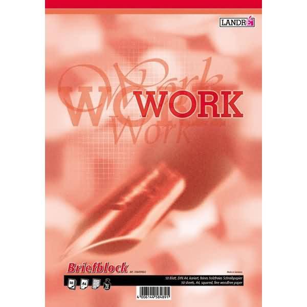 Briefblock Office A4 50 Blatt 70 g/qm kariert