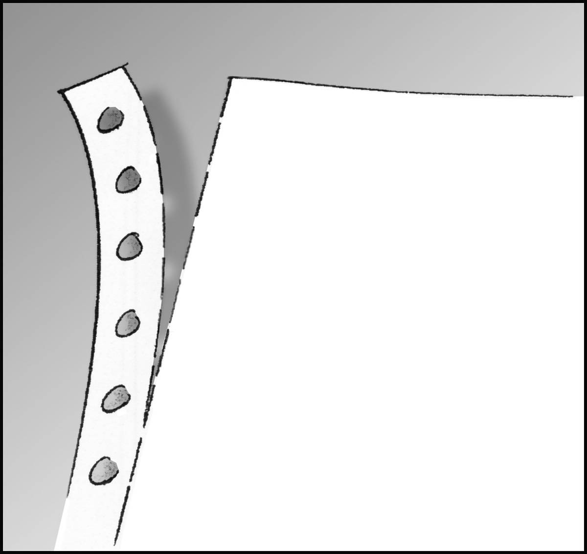 Sigel Computer Paper - Perforiert - grüne Linien