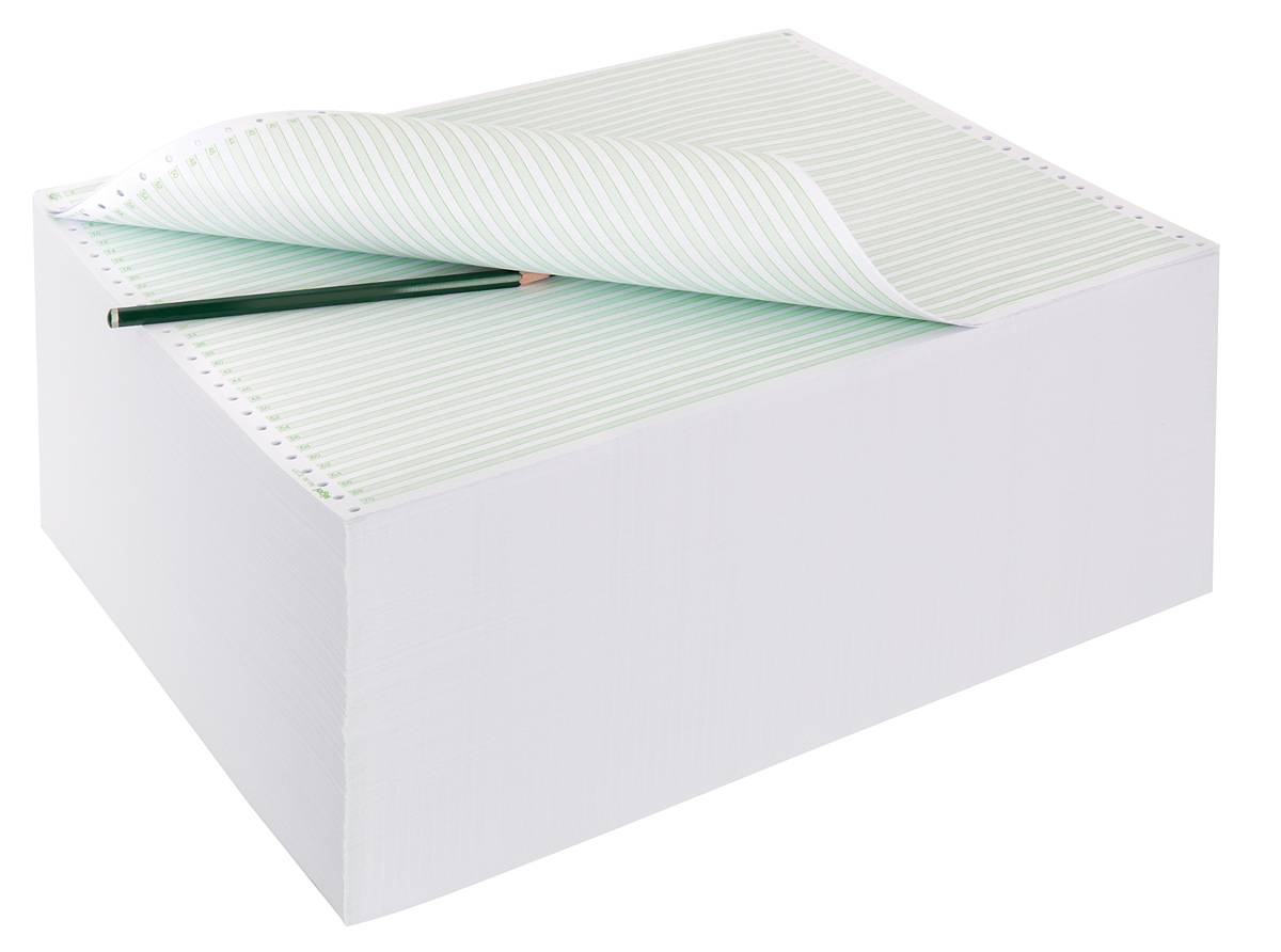 Sigel Computer Paper - Perforiert - grüne Linien