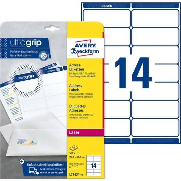 Avery-Zweckform L7163-40 Adress-Etiketten 1 St.