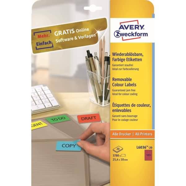 Avery-Zweckform L6036-20 Universal-Etiketten 1 St.