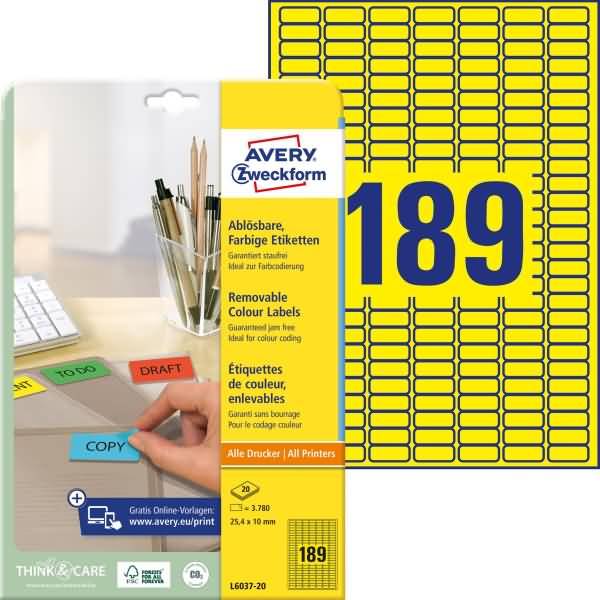 Avery-Zweckform L6037-20 Universal-Etiketten 1 St.