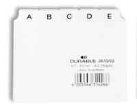 DURABLE - Trennelement - 25 (5 x 5) Teile - vorgedruckt: A-Z