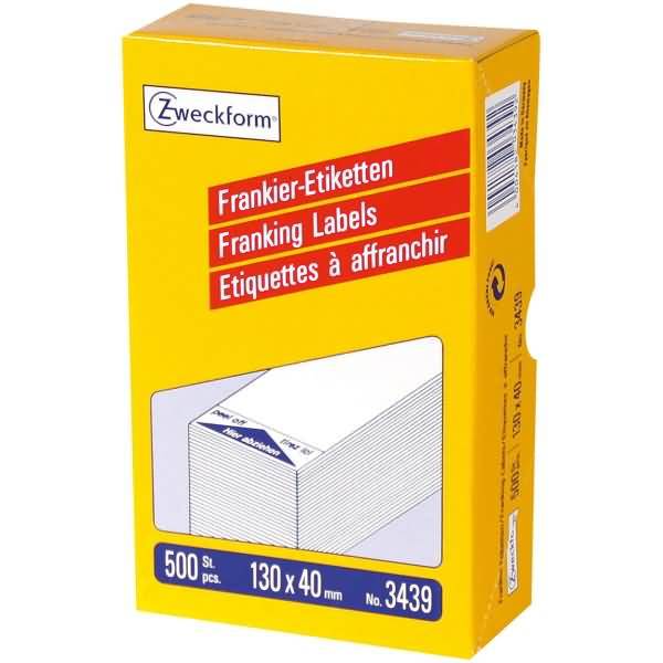 Frankieretiketten 130x40mm VE=500 Stück