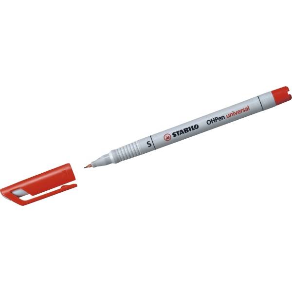 STABILO® OHPen universal Superfein/851-40 0,4 mm rot