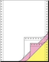 Sigel DIN-Computer paper - Perforiert - weiß, Gelb, pink