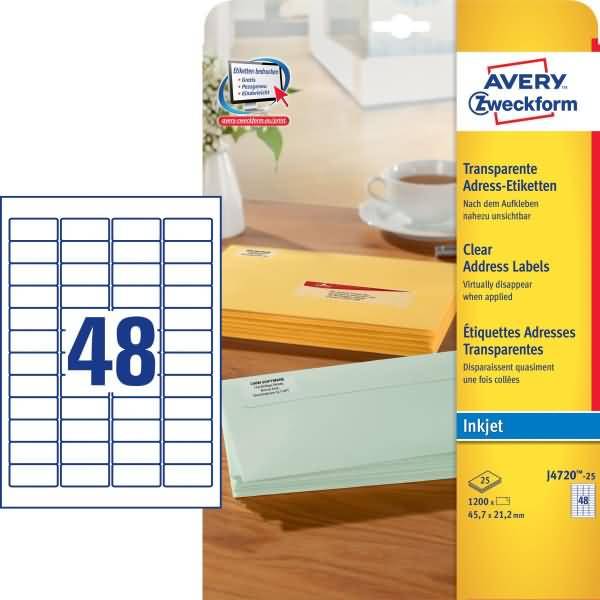 Avery-Zweckform J4720-25 Adress-Etiketten 1 St.