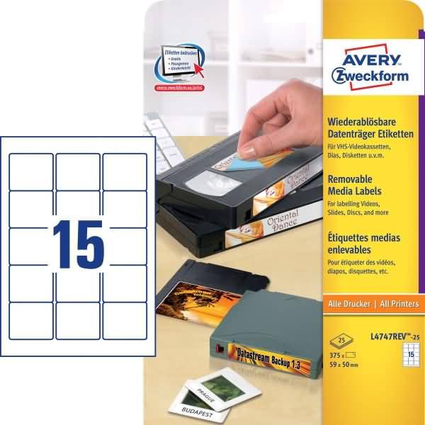 Avery-Zweckform L4747REV-25 Universal-Etiketten 1 St.