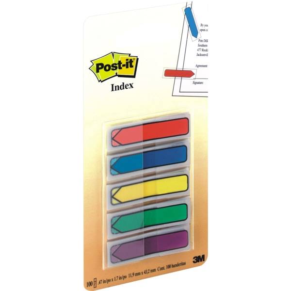 Post-it® Index Pfeile/684ARR1 rot/blau/gelb/grün/lila Inh.je 20 Pfeile