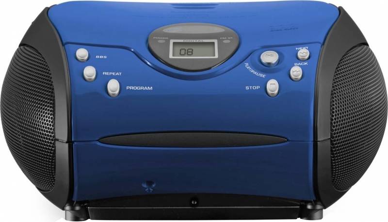 Lenco UKW-Radio m.CD SCD-24 blue/black