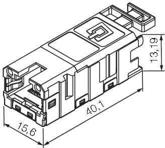 Einsatz RJ45 IE-BI-RJ45-FJ-B Weidmüller Inhalt: 10 St.