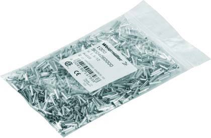 Weidmüller 9004060000 Aderendhülse 1.5mm² Unisoliert Metall 1000St.