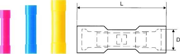 Weidmüller 9200500000 Stoßverbinder 1.5mm² 2.5mm² Vollisoliert Blau 100St.