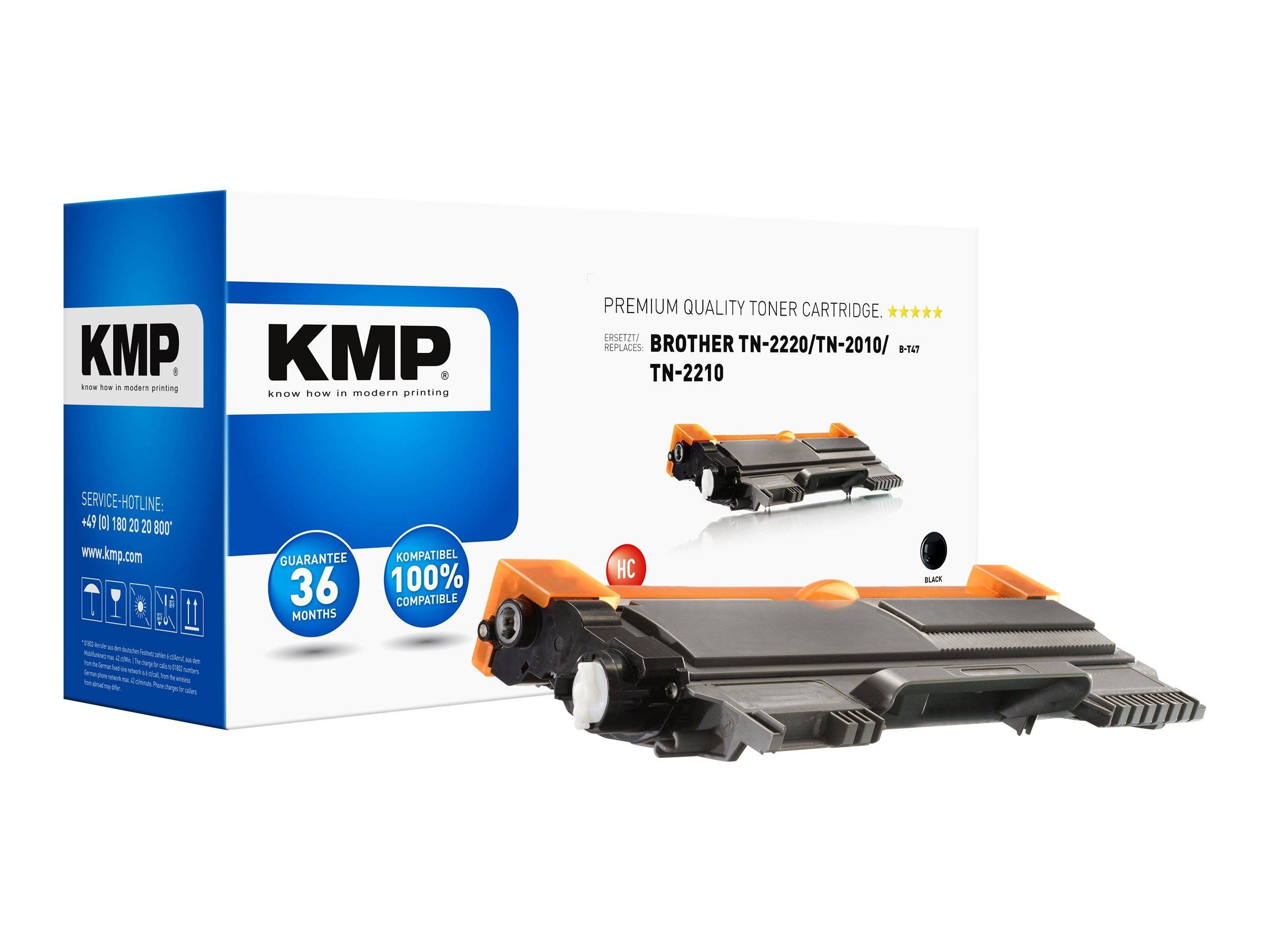 KMP B-T47 - Mit hoher Kapazität - Schwarz - kompatibel - Tonerpatrone (Alternative zu: Brother TN2010, Brother TN2210, B