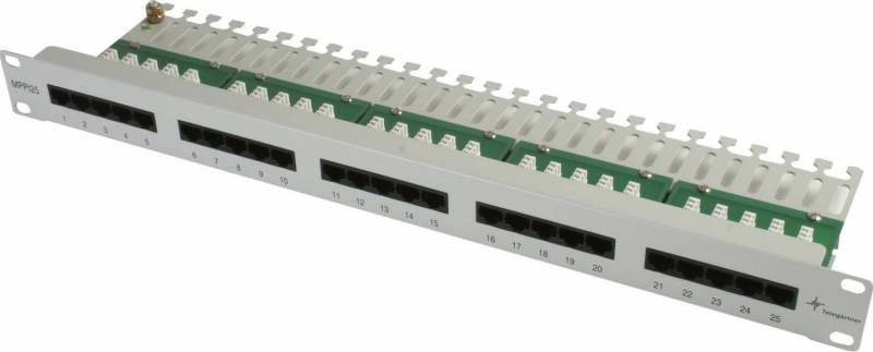 Telegärtner 19" ISDN-Panel 25-Port MPPISDN 25-H kurz