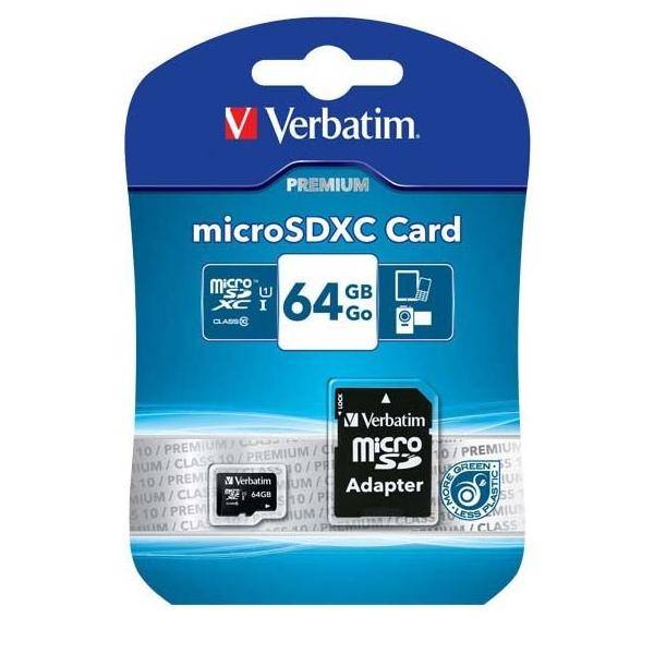 Verbatim microSDXC Card 64GB 44084