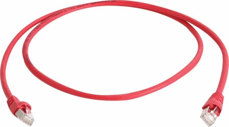 Telegärtner RJ45 Netzwerkkabel, Patchkabel CAT 6a S/FTP 1.00 m Rot 1 St.