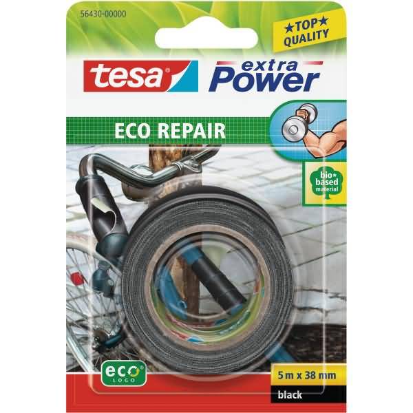 tesa ECO REPAIR 56430-00000-00 Gewebeklebeband tesa® extra Power Schwarz (L x B) 5 m x 38 mm 1 St.