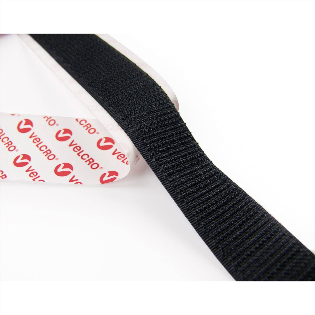 VELCRO® VEL-EC60225 Klettband zum Aufkleben Haft- und Flauschteil (L x B) 500mm x 20mm Schwarz 0.5m