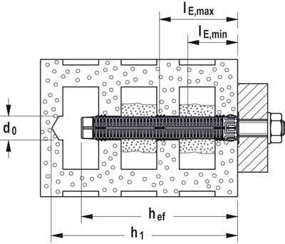Fischer 41904 FIS H 20 x 85 K Injektions-Ankerhülse 85mm 20mm 20St.