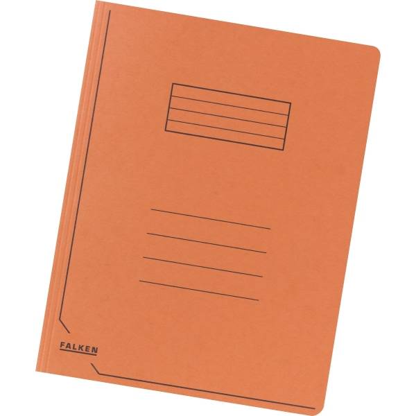 Einschlagmappe A4 Karton 320g/qm mit 3 Klappen orange