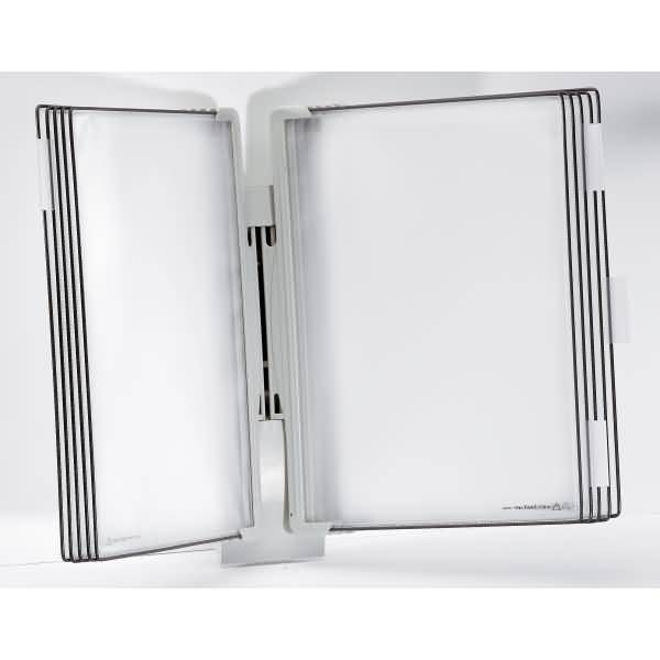 Wandsichttafelsystem Design A4 mit 10 Sichttafeln grau