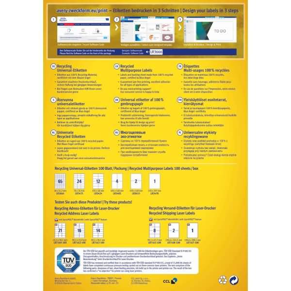 Avery-Zweckform LR3655 Universal-Etiketten 1 St.