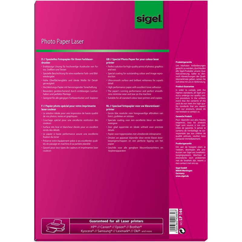 sigel Foto-Papier, DIN A4, 200 g/qm, 2-seitig glossy