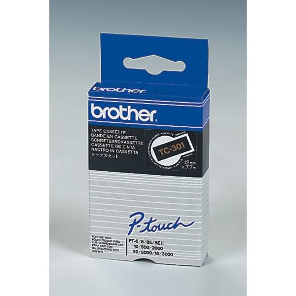 Brother Schriftband TC-301, TC301, , N/A, TC Laminiert