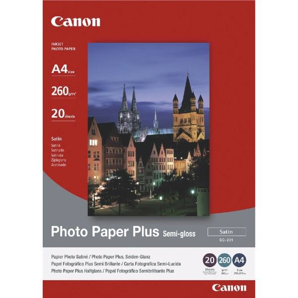 Fotopapier Plus Seidenglanz SG-201 A4, 20 Blatt, 260 g